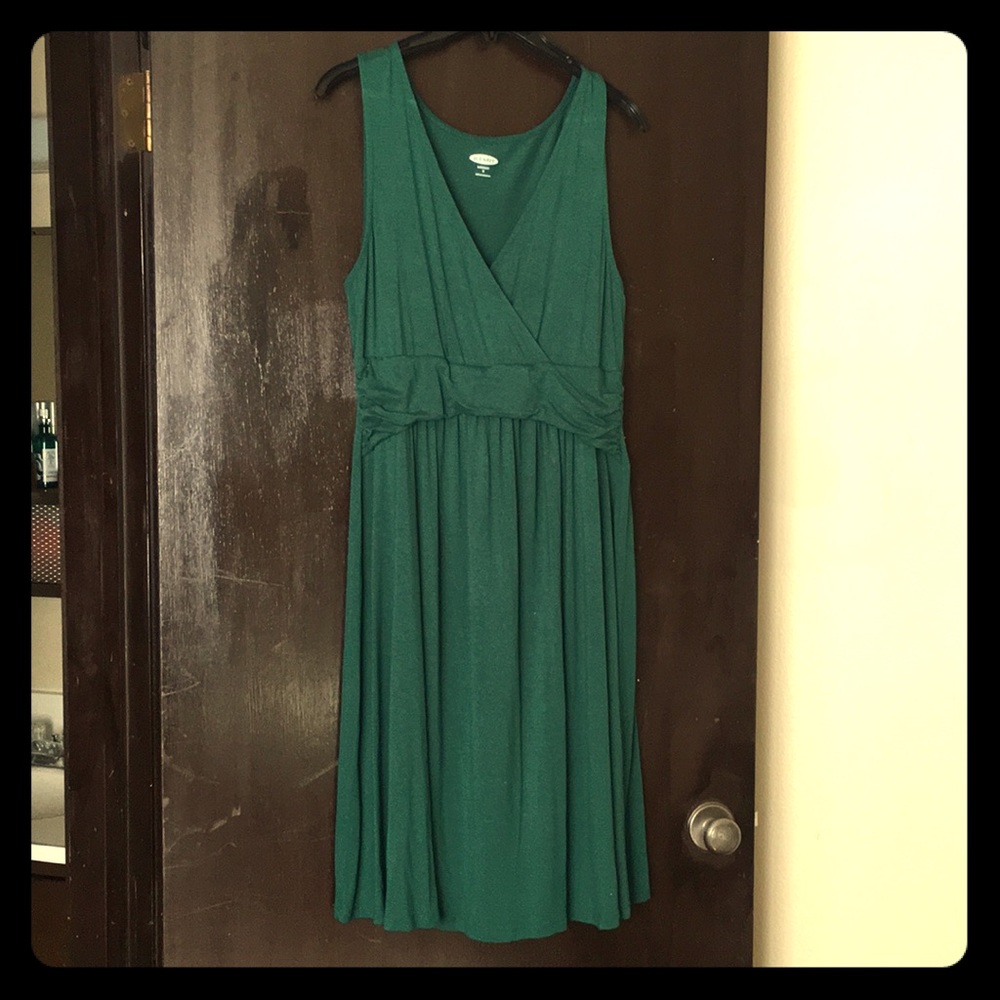 🤰Maternity emerald green dress M